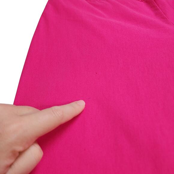 Chicos Womens So Slimming Brigitte Button Hem Ankle Pants Size 12R Hot Pink - Picture 8 of 14